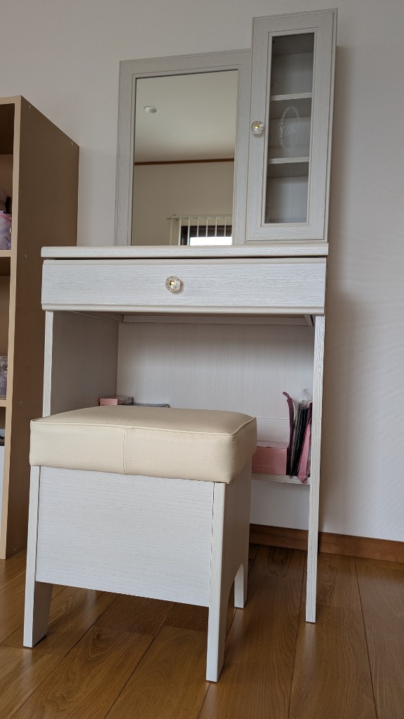 ニトリ（NITORI） ドレッサー(フェリベーネ FEL1360 WH) 鏡台 ミラー