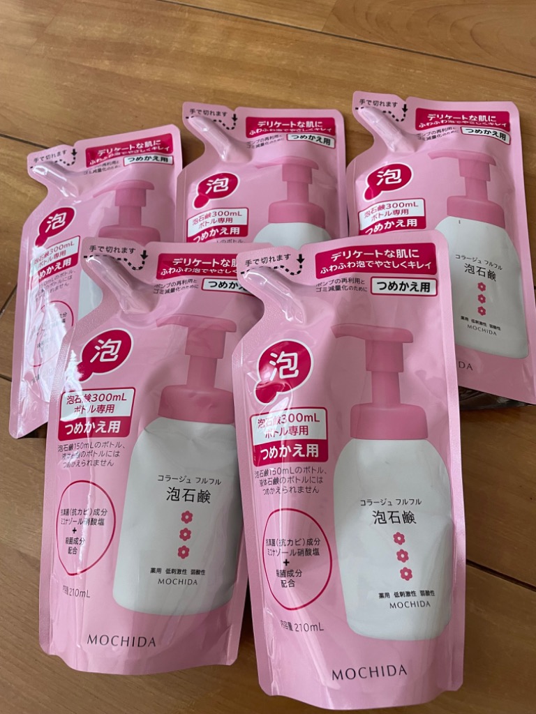コラージュ コラージュフルフル泡石鹸 ピンク つめかえ用 210ml×5個