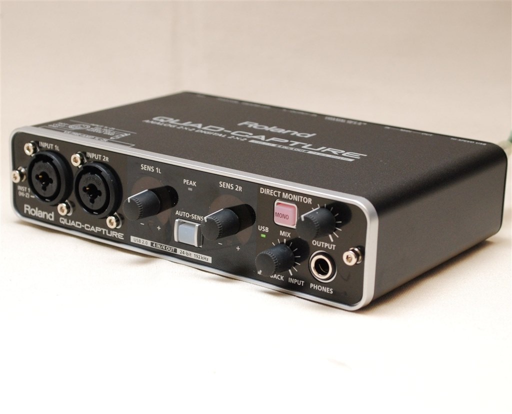 USBバスパワー対応で高音質な24bit/192kHz対応オーディオI/F