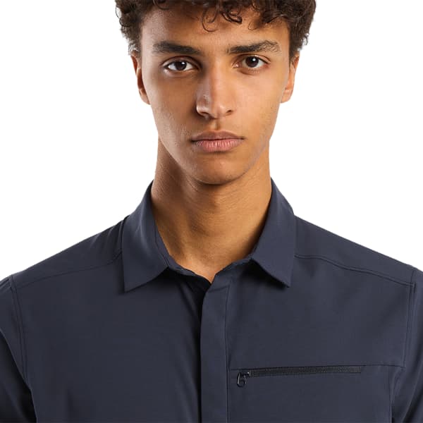 ARC'TERYX SKYLINE SS SHIRT M BLACK SAPPHIRE - Hiking shirt