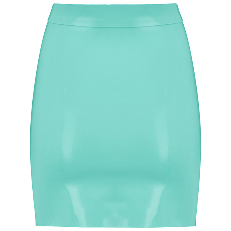 Latex Mini Skirt - Jade Green | Elissa Poppy | Wolf & Badger