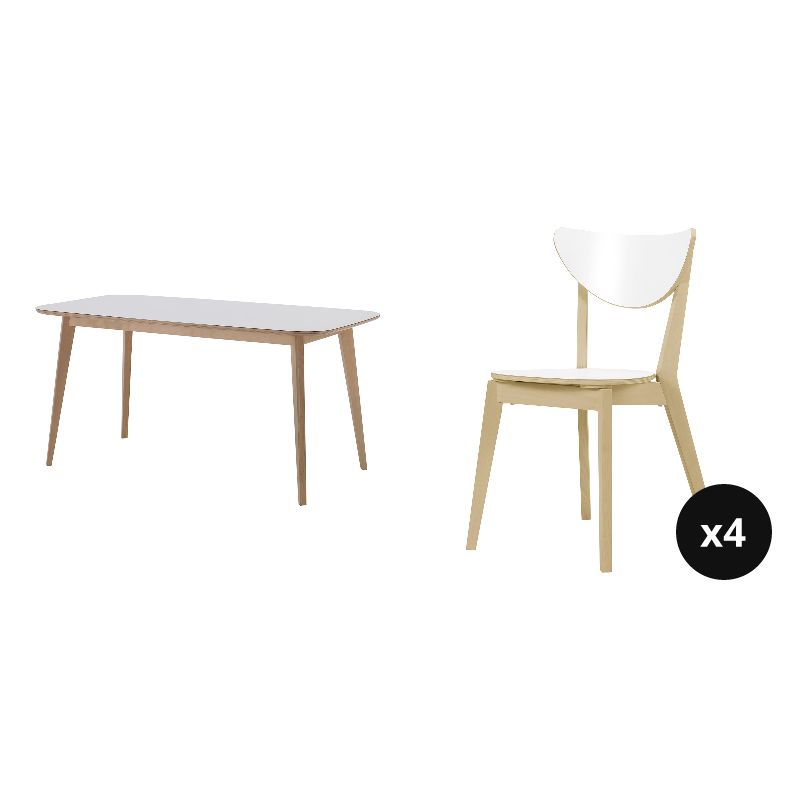NORDMYRA chair white/birch - IKEA