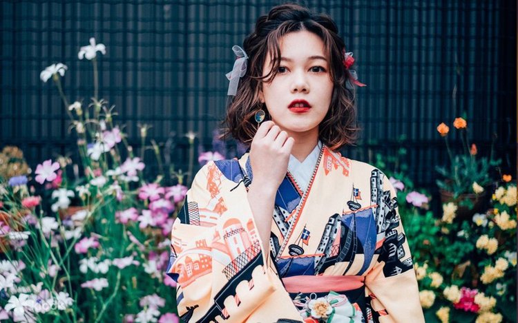 Tokyo Kimono Experience] Sakura Kimono Oukakimono Kimono