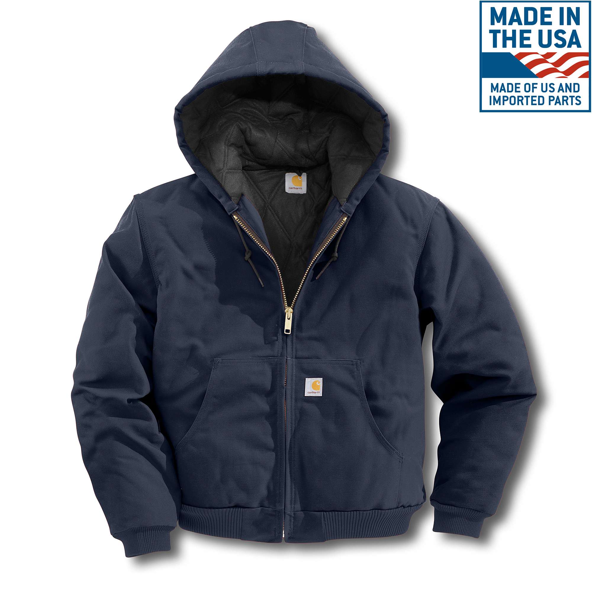 Men's Flannel-Lined Active Jac - Loose Fit - Firm Duck - 3 Warmest