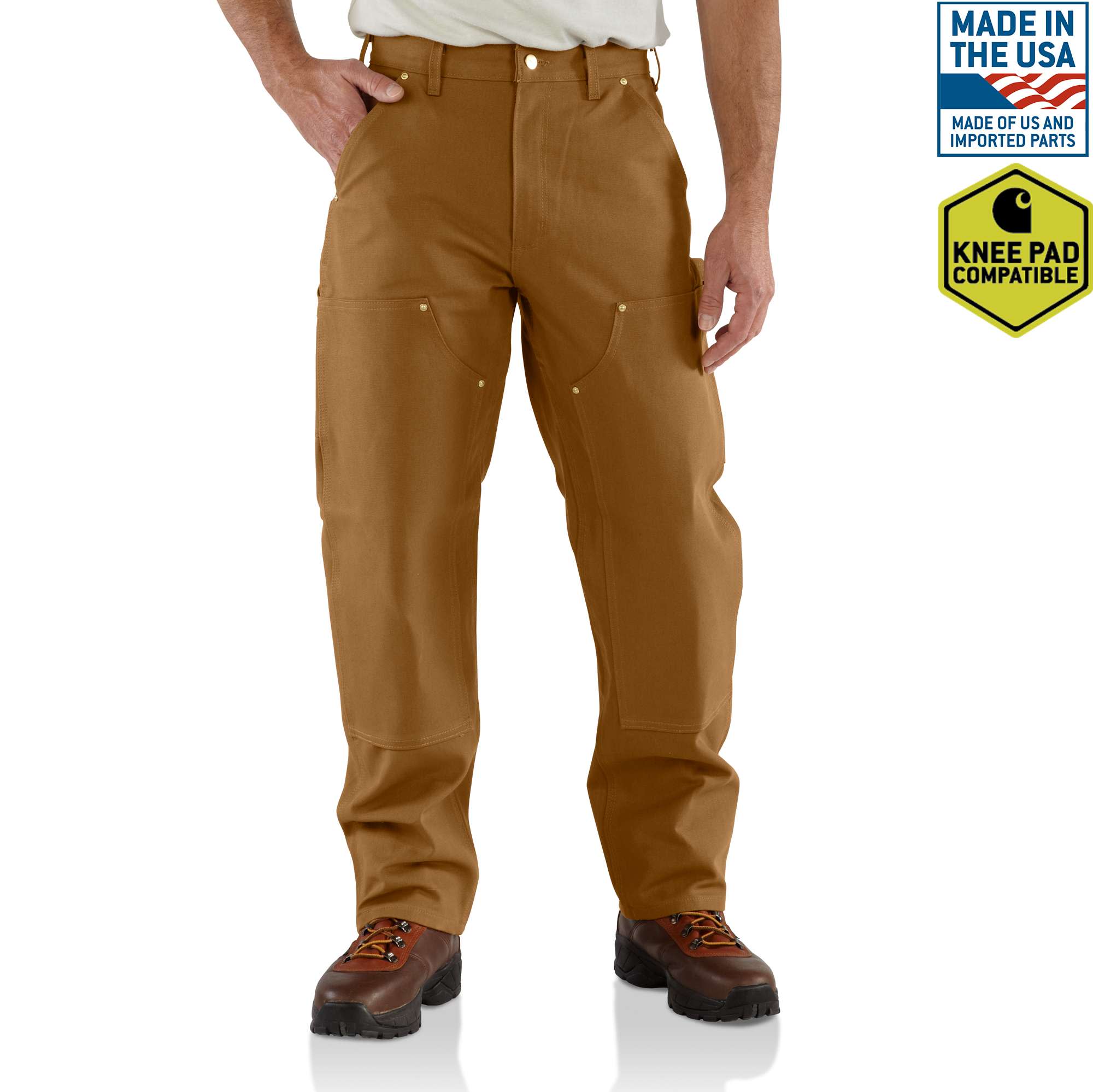 Men's Utility Double-Knee Pant - Loose Fit - Firm Duck | Carhartt