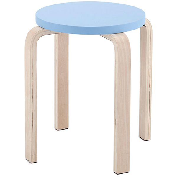 木製丸椅子ラウンドスツールブルー1脚入Z-SHSC-1B | オフィス家具の
