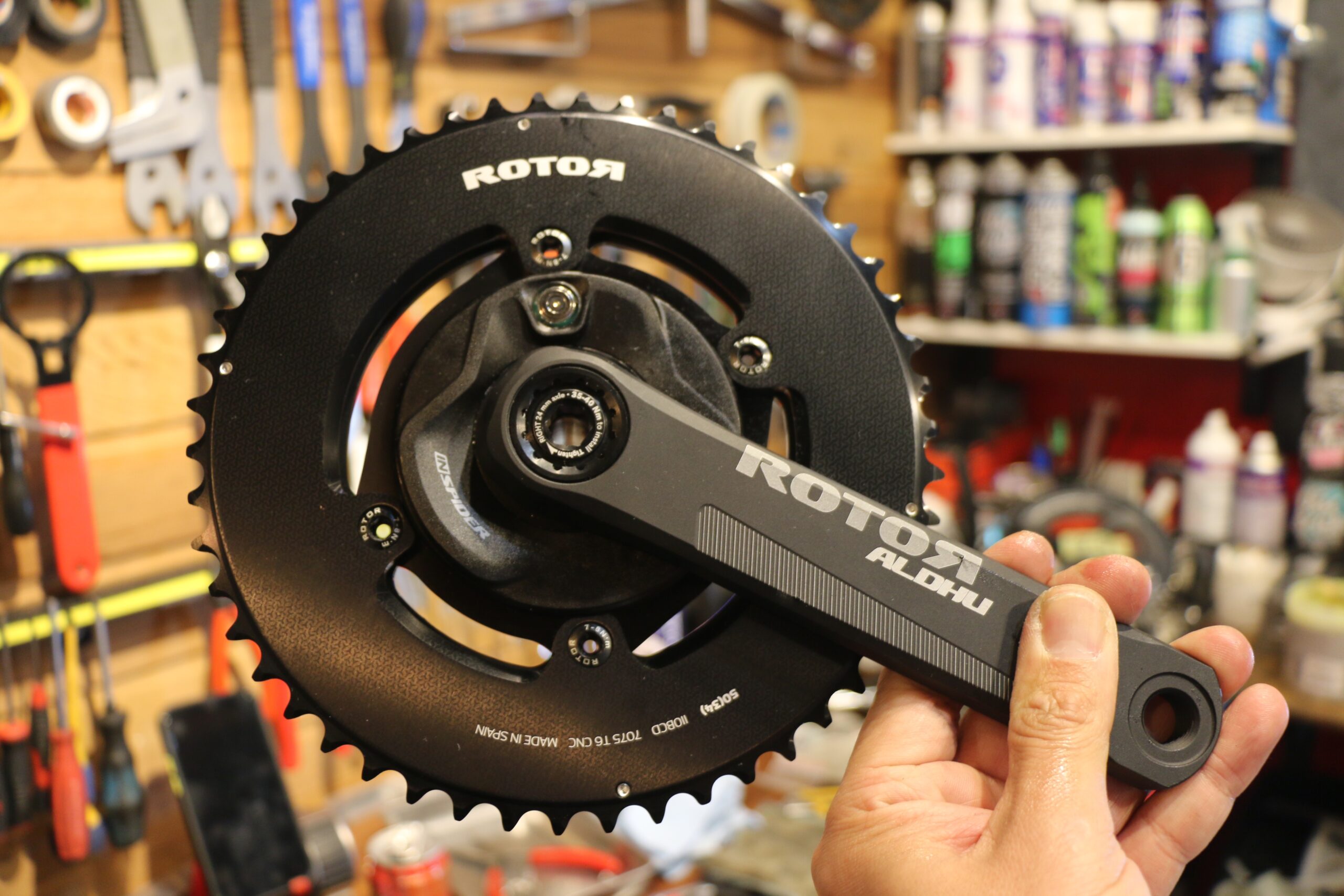 ノク田】ROTOR ALDHU パワーメーター インスパイダー付き ノク田