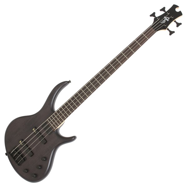 DISC Epiphone Toby Deluxe IV Bass, Trans Black at Gear4music