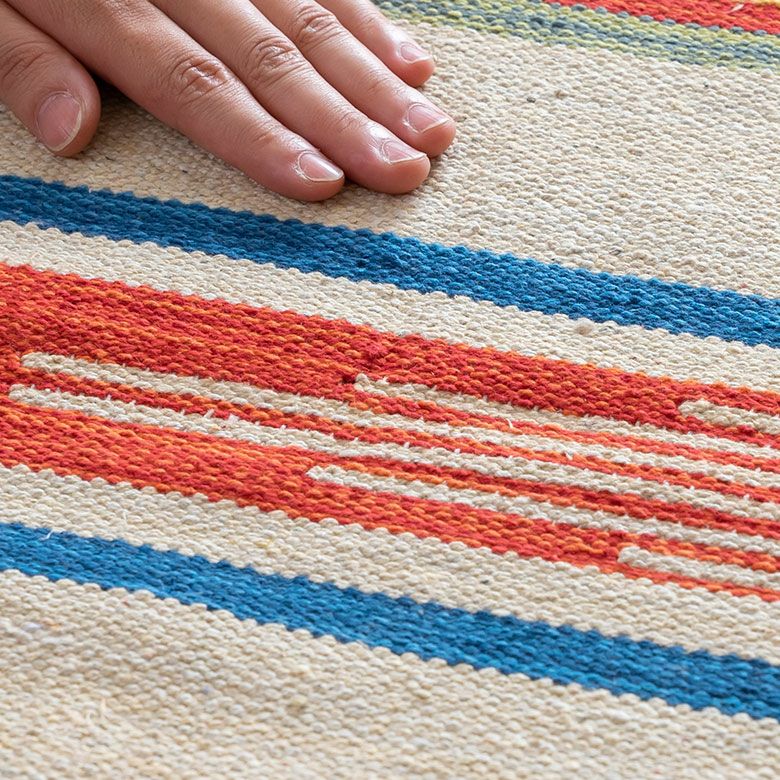 キリムラグ コットン[Mサイズ]200×200cm[Aタイプ](31300)【 コットン