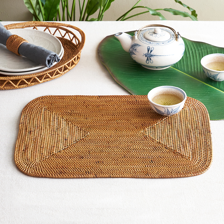 4枚で！ 山田平安堂 白檀シリーズ プレースマット・折敷・ランチョン