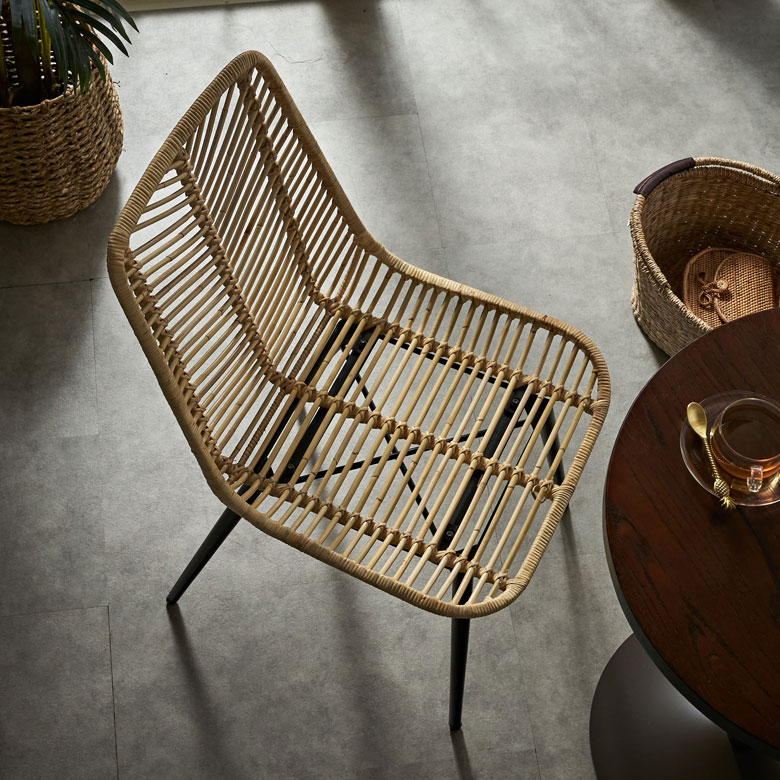 ラタンチェア チェア チェアー 2脚セット ラタン 籐 取り外し