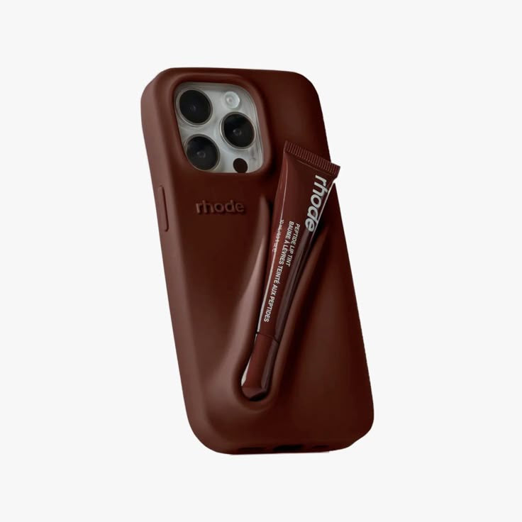 Rhode Espresso iPhone 17 Pro Max 17 Pro 16 15 Case + Lipgloss