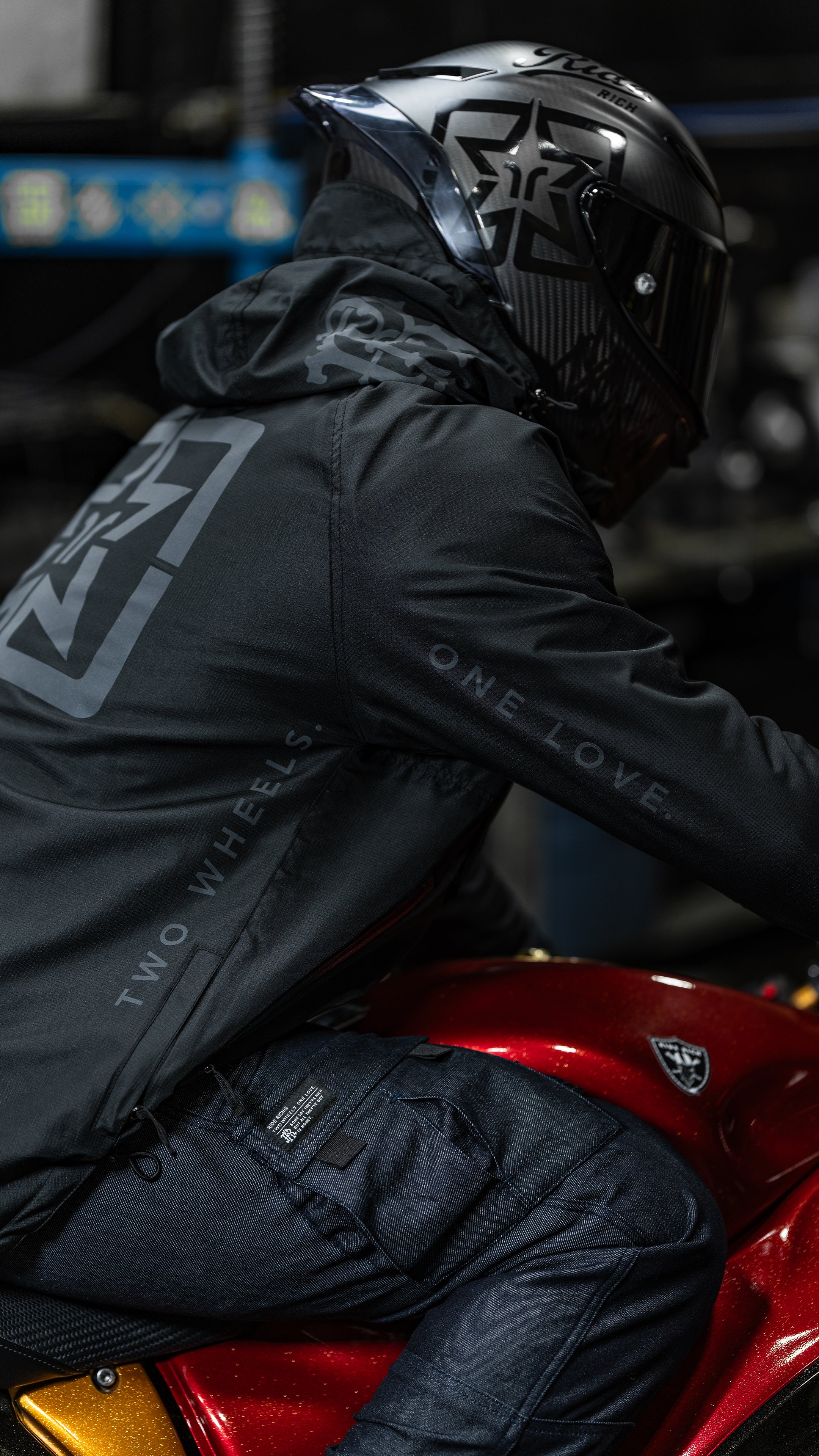 Concord™ Armoured Anorak Motorcycle Jacket {The Message V2/Black}