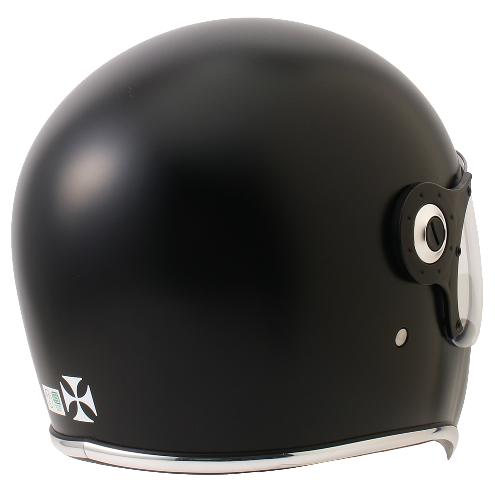 RIDEZ Xヘルメット バイク用フルフェイスシールド付き マッドブラック