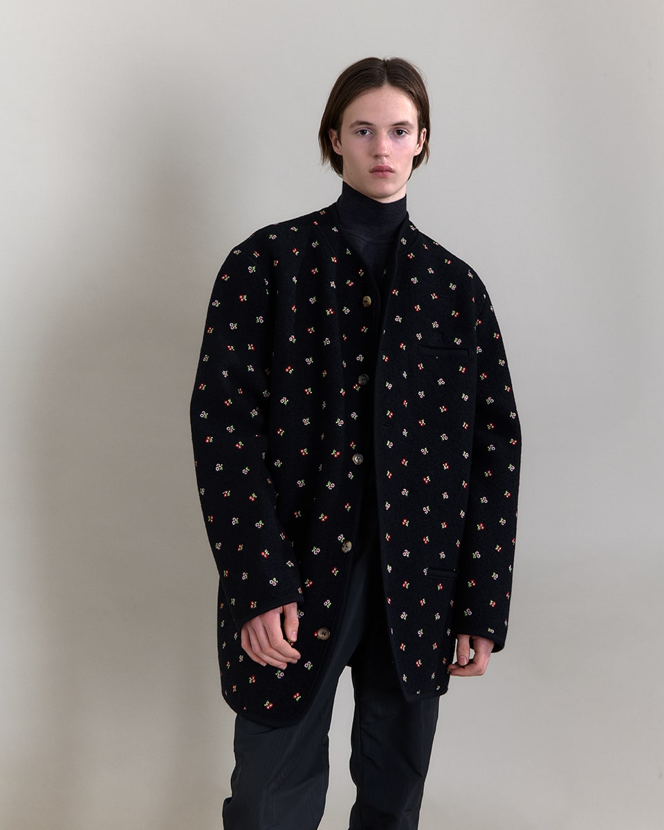 RIER | Walker jacket flowers | 100% natural wool | made in Austria
