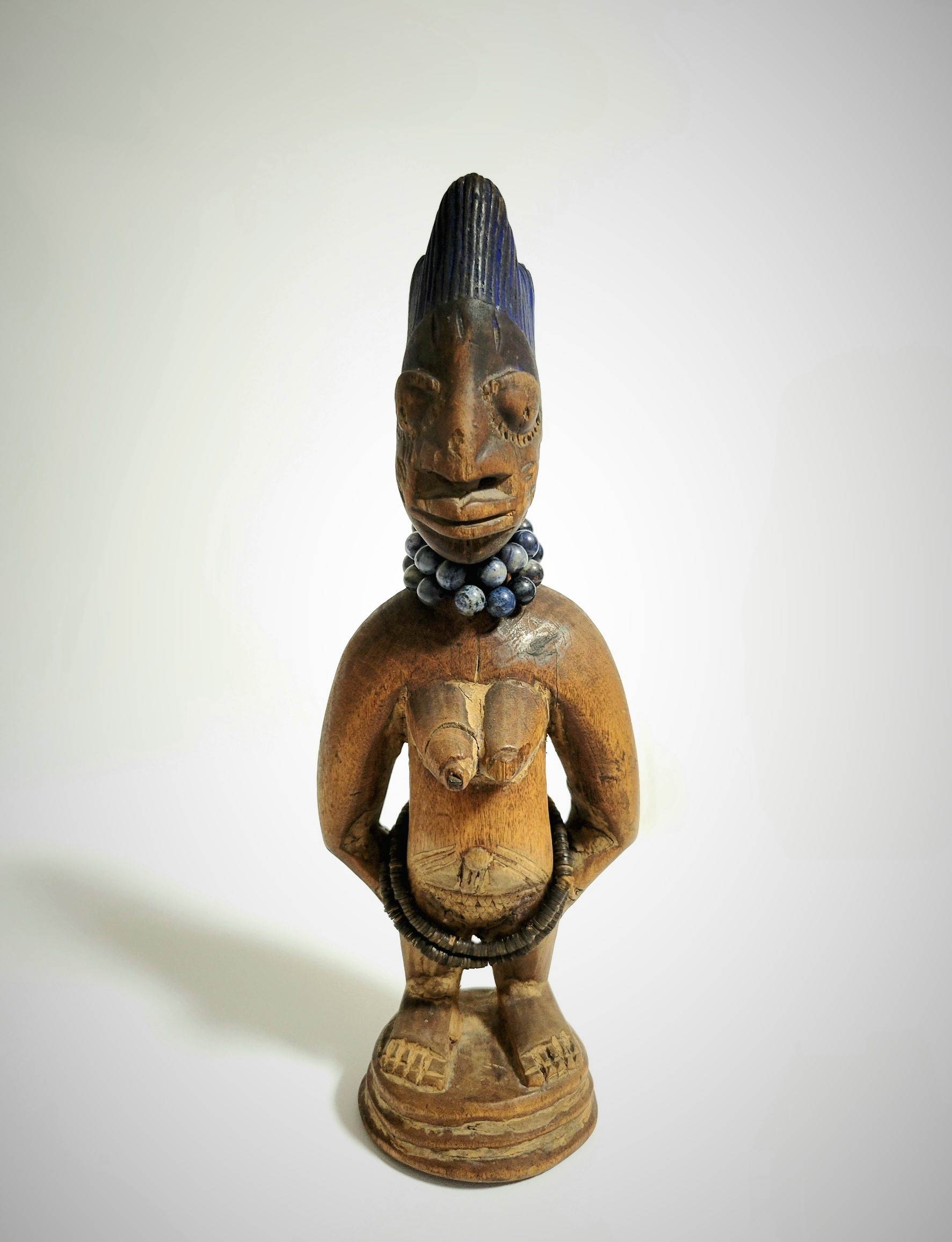 アフリカンアート 木製人型彫刻 2体セット 【 希少 パラオ トコベイ