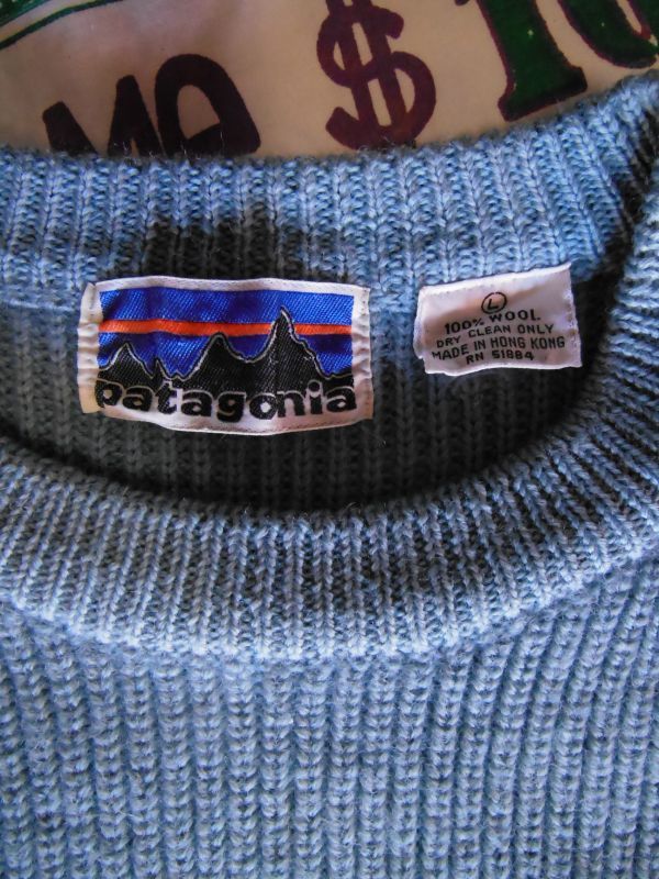 希少70S白タグPATAGONIAパタゴニアWOOLセーター/L - ROCK-A-HULA
