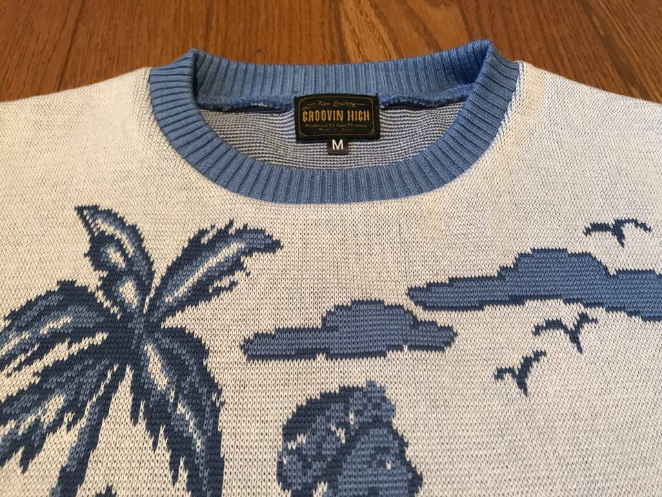 The GROOVIN HIGH Vintage Style 50'S Summer Knit - ROCK-A-HULA