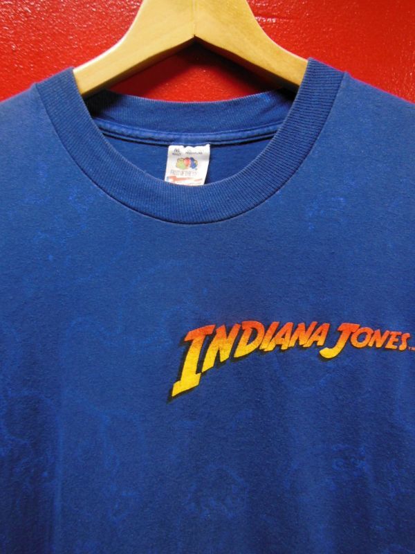 80S90S US古着 ビンテージ インディージョーンズ ネズミ総柄プリント T