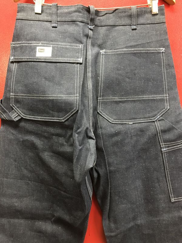 1960'S DEADSTOCK SEARS ROEBUCK DENIM PAINTER PANTS 34X36 - ROCK-A