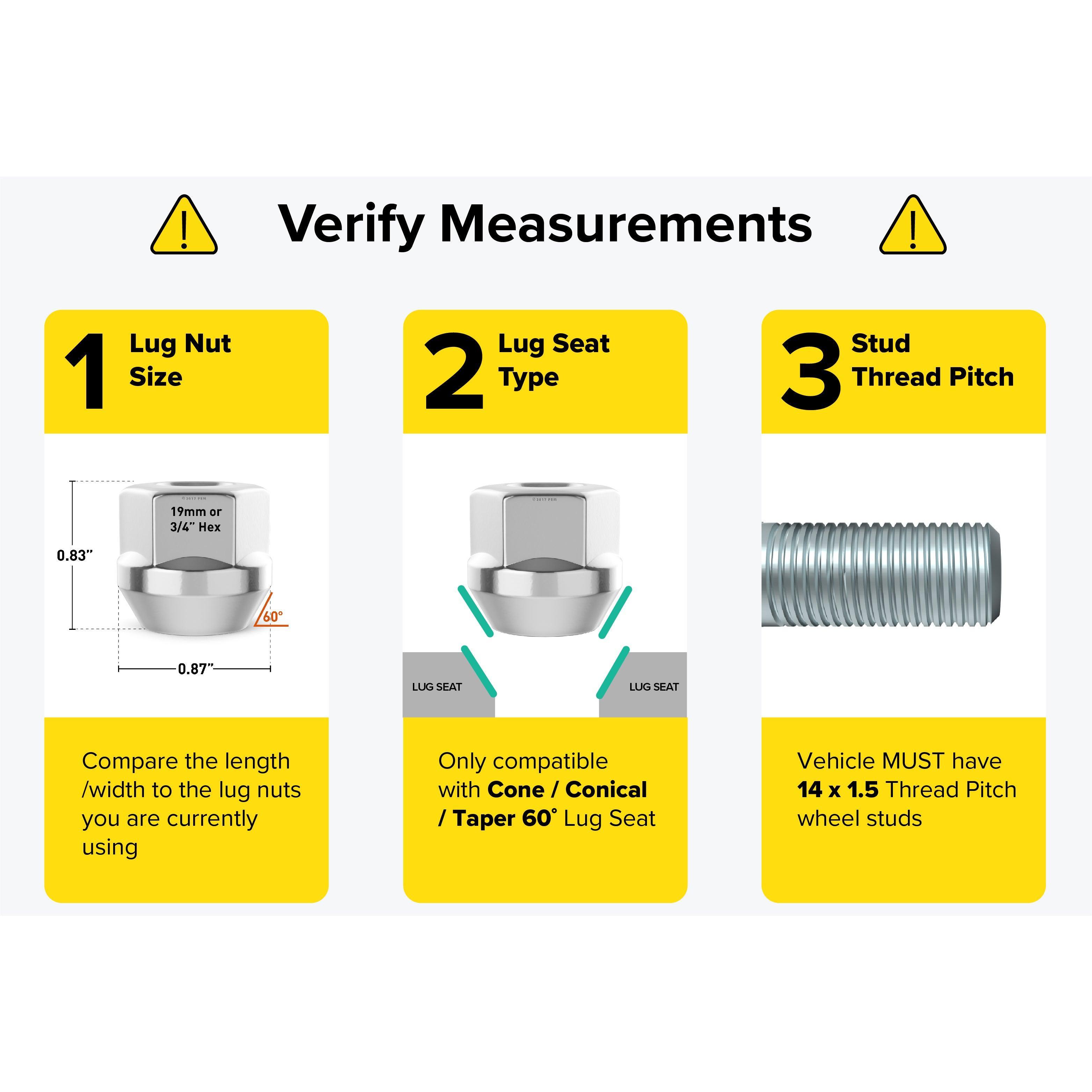 M14x1.5 Lug Nuts - Pack of 20 – Rocktrix Offroad