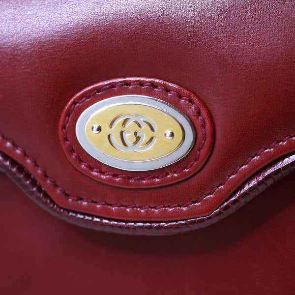 OLD Gucci リザード×革コンビ2WAYショルダー （深赤） – Vintage Shop