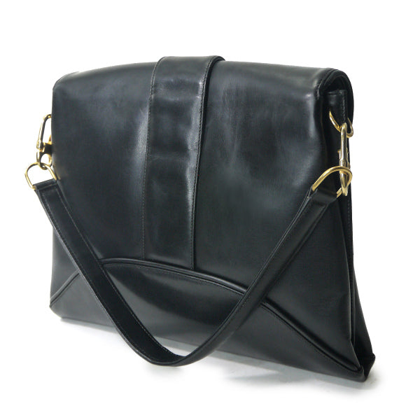 OLD Gucci シェリーベルト留め具レザーショルダー（黒） – Vintage