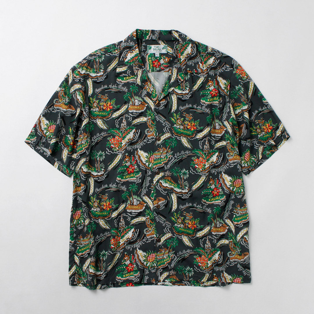 TWO PALMS（トゥーパームス） ハワイアンシャツ レーヨン フレンドリー