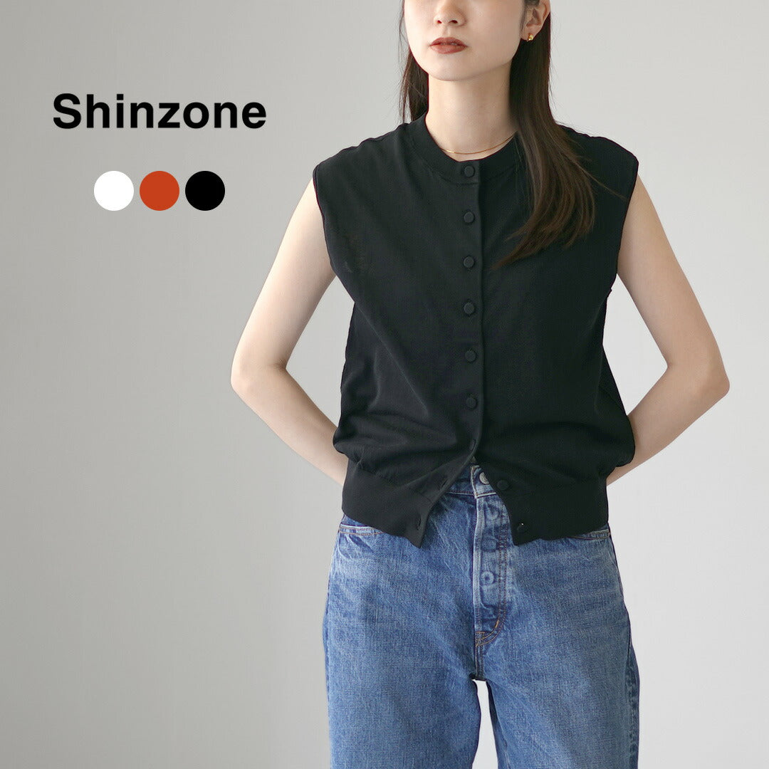 SHINZONE（シンゾーン） アイス コットン ニット スリーブレス トップ