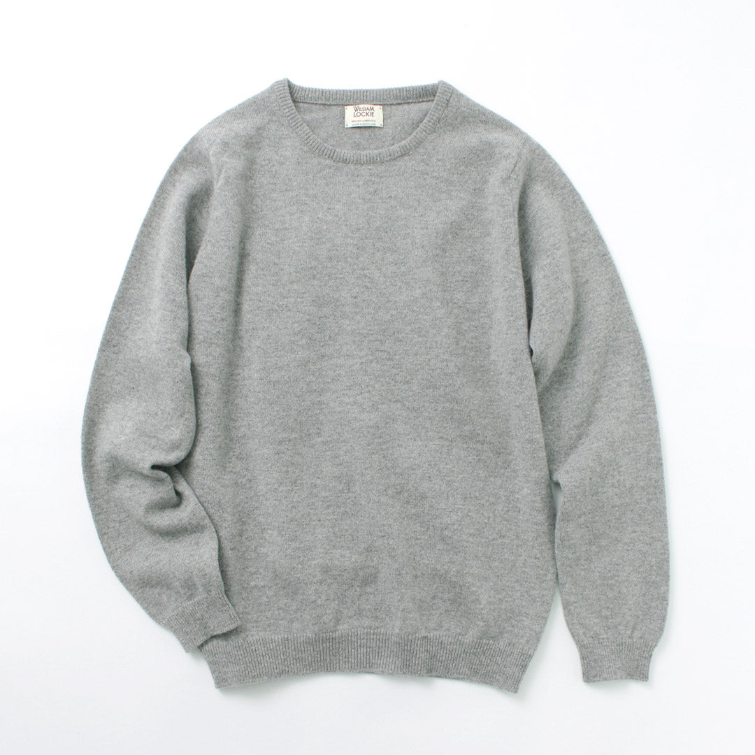 50％OFF】WILLIAM LOCKIE（ウイリアムロッキー） ラムズウール クルー