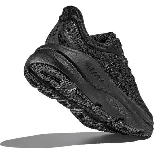 Men's Hoka Bondi 9 Running Shoe | Black Black 1162011-BBLC