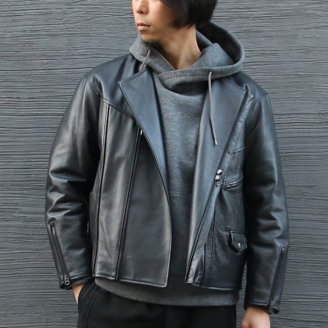 ink(インク) ink19aw-02 [EASY RIDERS] リメイク レザー ライダース