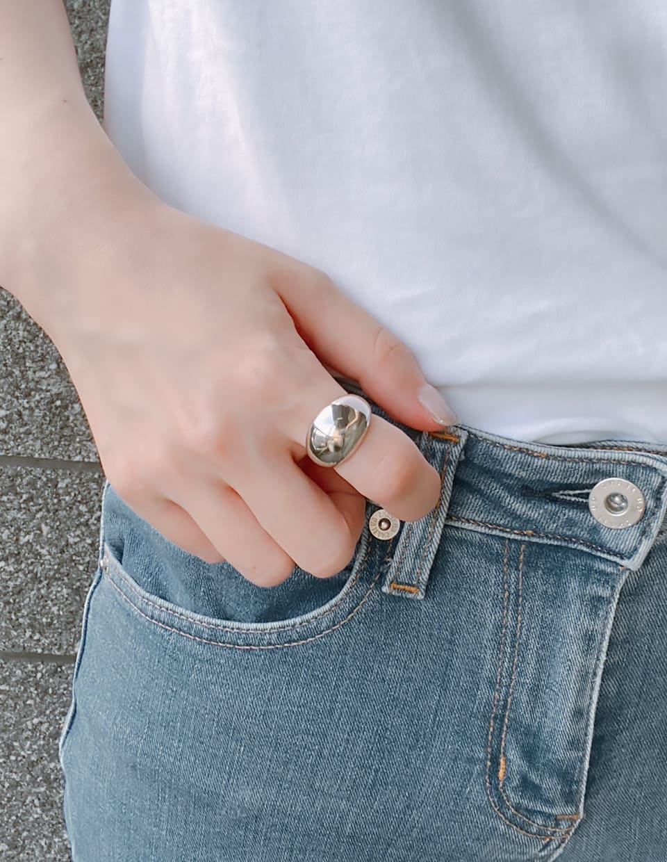 ドームリング シルバー925 – 金属アレルギー対応のアクセサリー