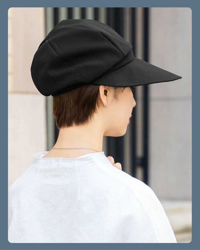 GQ2303◇THE FLAT HEAD : コットンキャスケット◇2◇黒 GQ2303◇THE