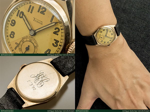 RG-1852 | チュードル ヴィンテージ 手巻き 9金ケース HANDLEY 4分割