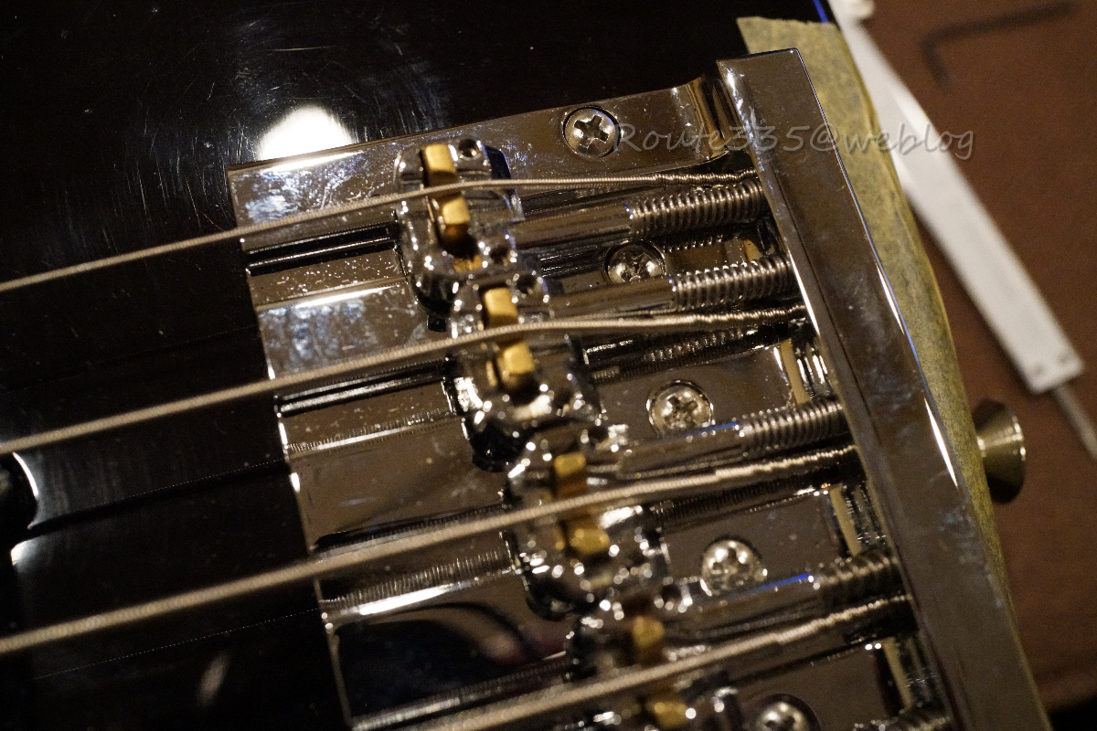 HIPSHOT 5 String KickAss ブリッジ交換: Route335@weblog