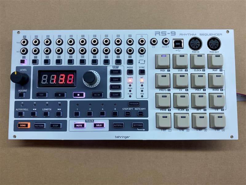 Behringer RS-9: the Eurorack drum sequencer module nears
