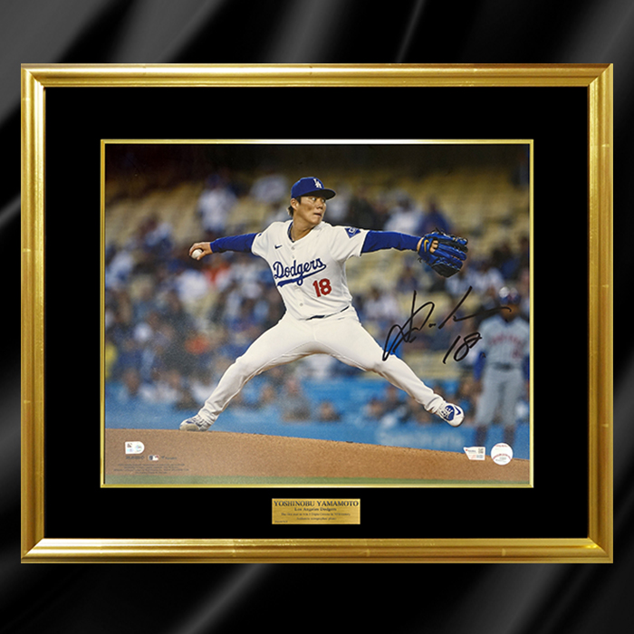 山本由伸 直筆サイン入りフォトフレーム オリックス 夏の陣