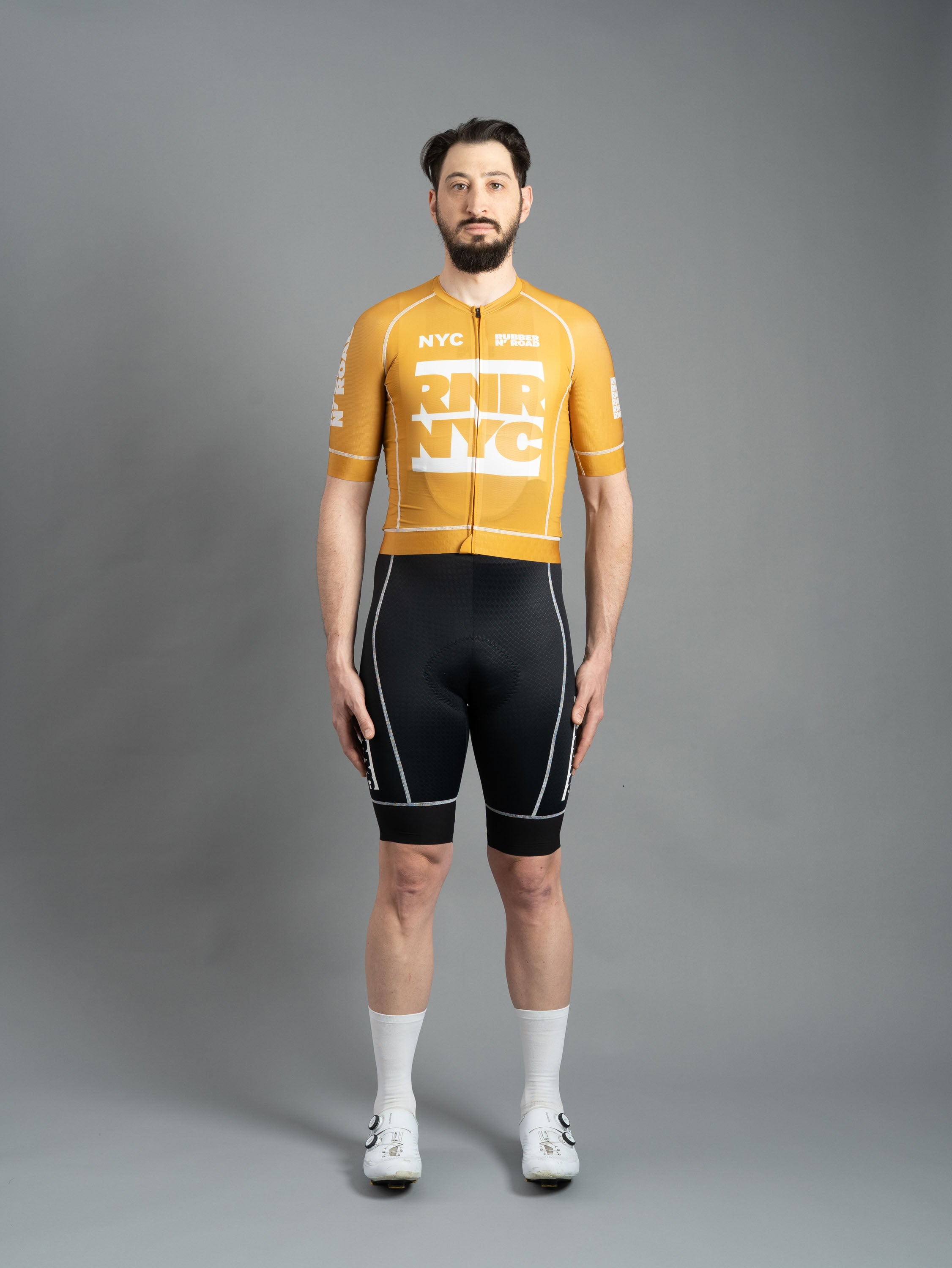 RNRNYC™ IMPACT Jersey - Plaza Gold – RUBBER N' ROAD CYCLING