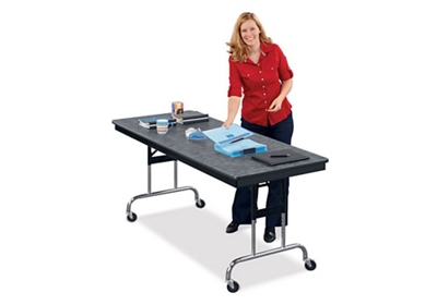 Height Adjustable Mobile Folding Table- 36