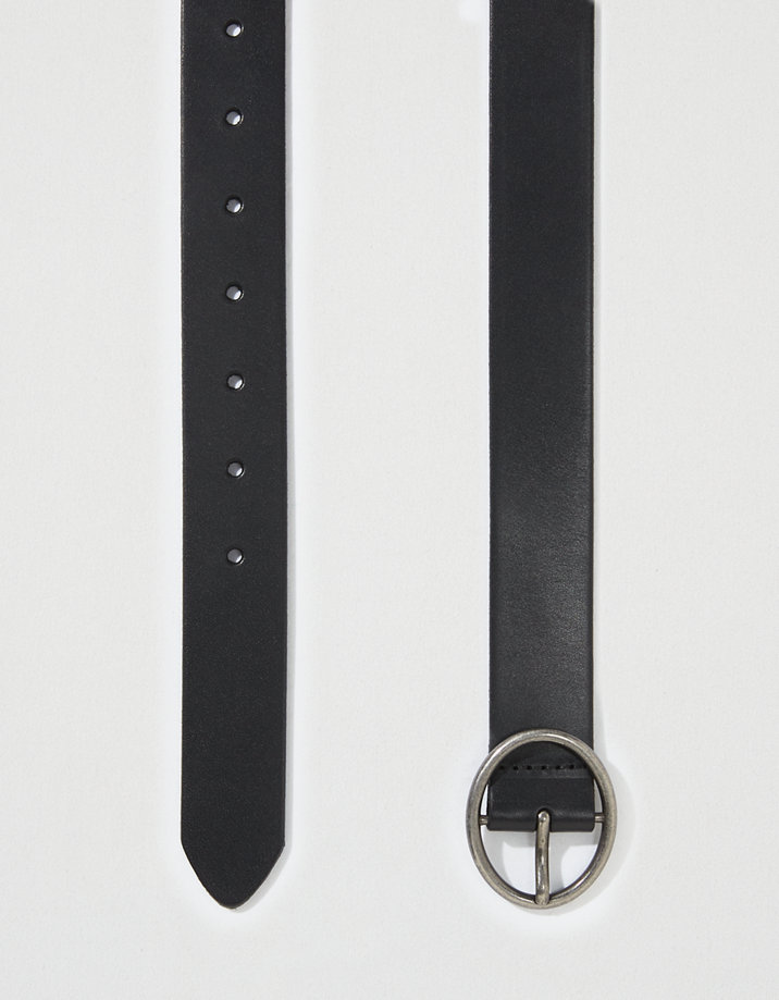 AE Oval Ring Leather Belt | American Eagle