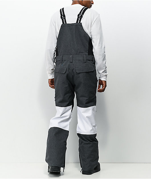 Lurking Class by Sketchy Tank Lurker Black & White Snowboard Bib