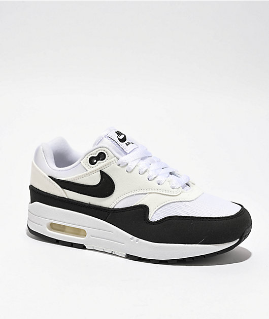 Nike Air Max 1 Summit White & Black Shoes | Zumiez