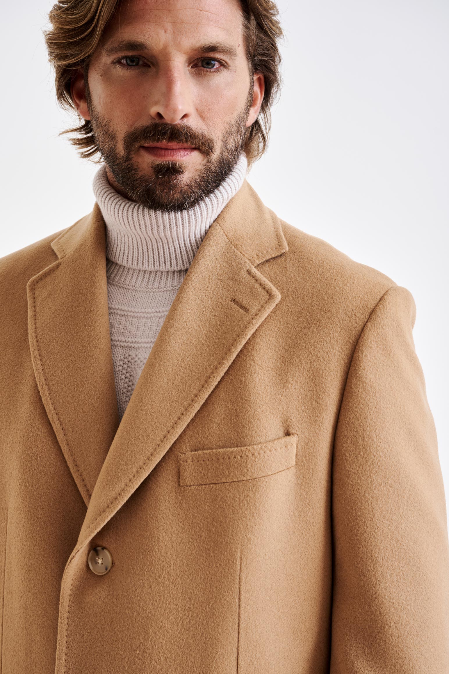 Camel Wool Lincoln Overcoat Zeus – Scabal