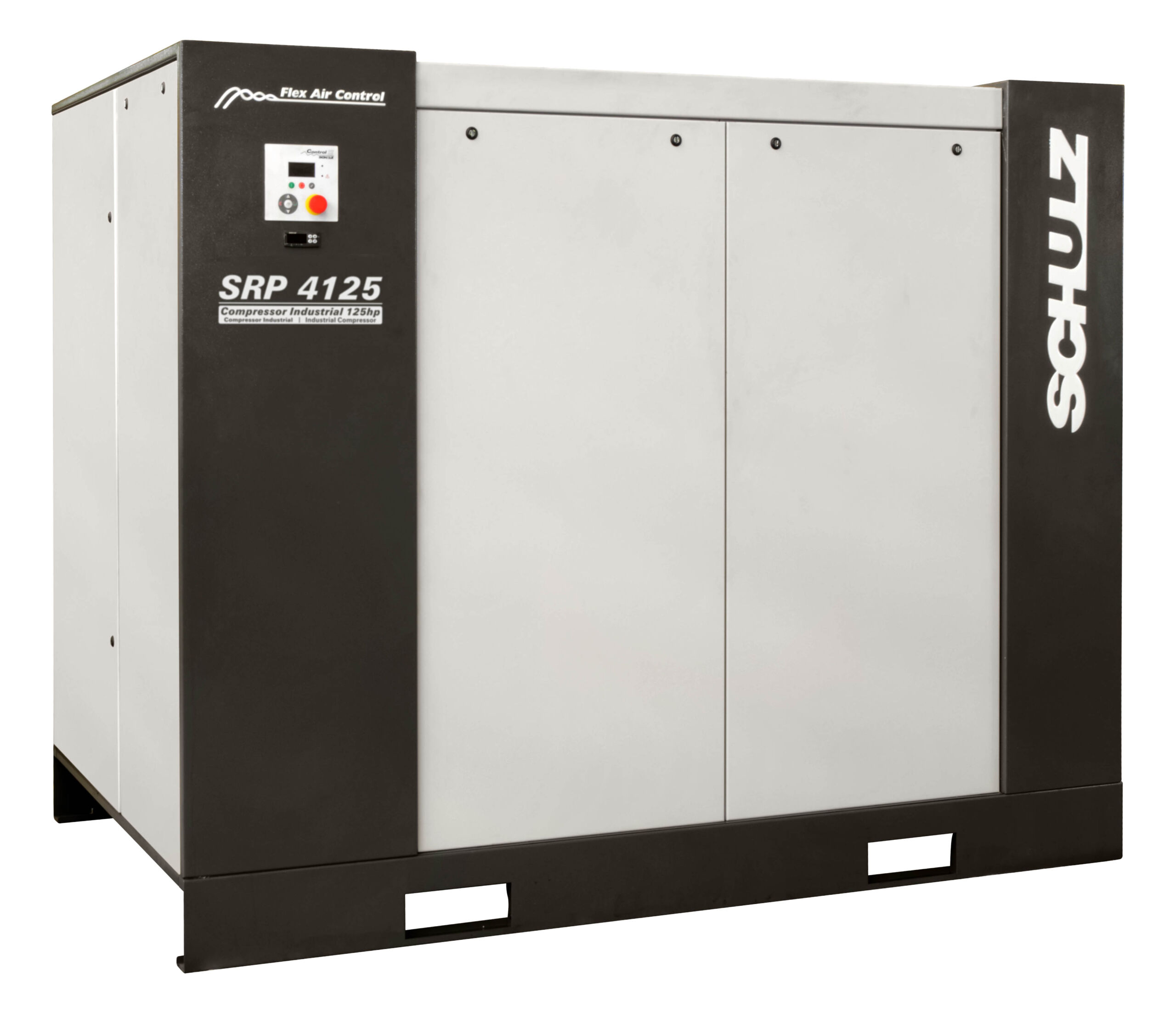 Schulz rotary screw srp 4125 flex 125 hp - variable speed 500 cfm