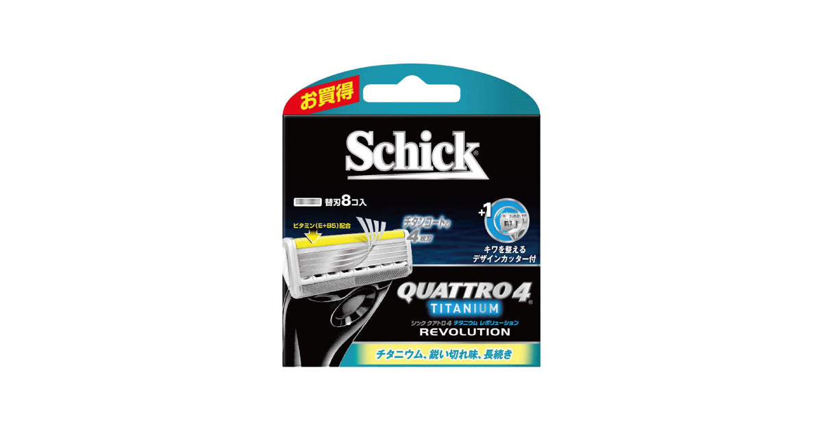 シック｜クアトロ4 チタニウム レボリューション 替刃 （8コ入）