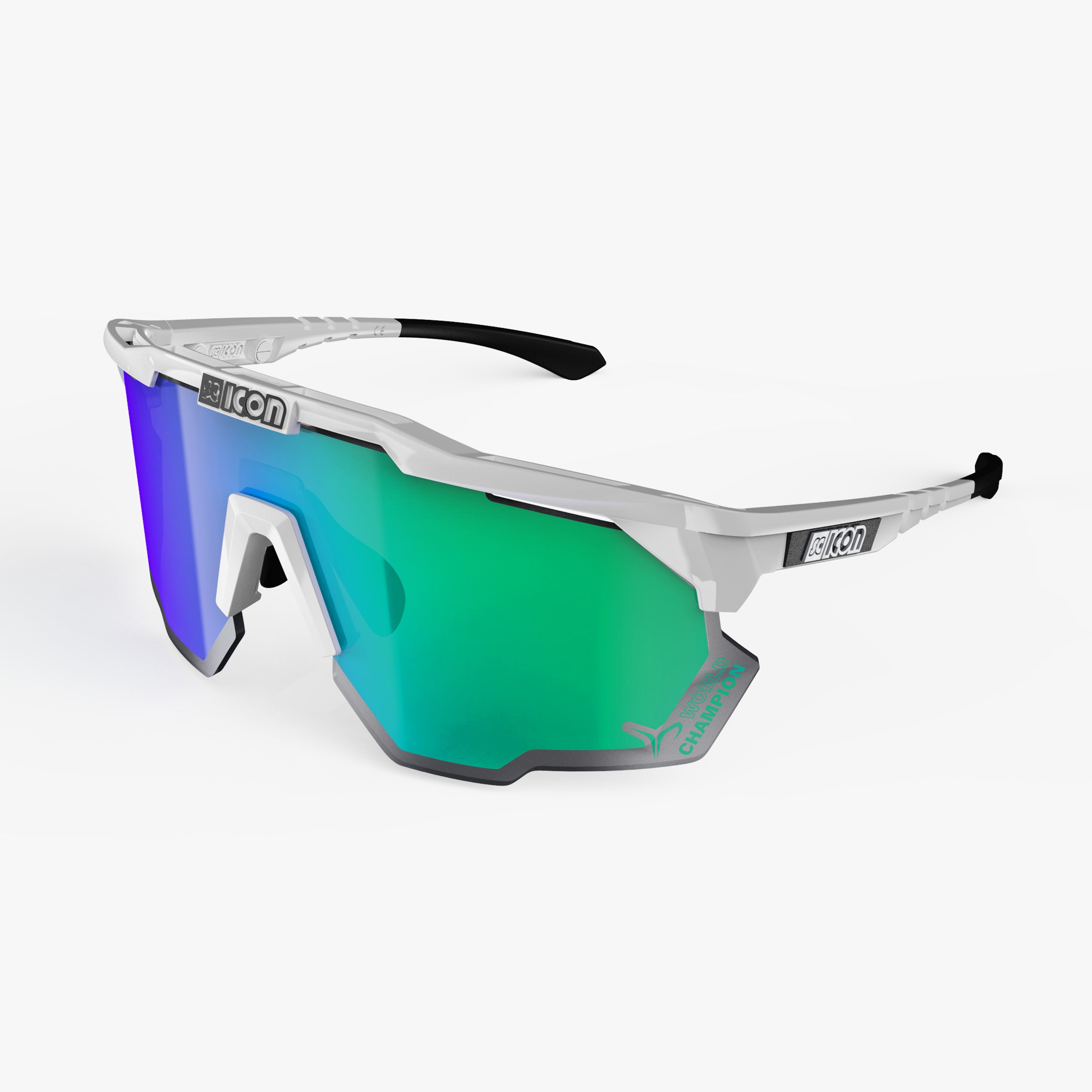 White World Champion/Multimirror Green Aeroshade Kunnken Sport
