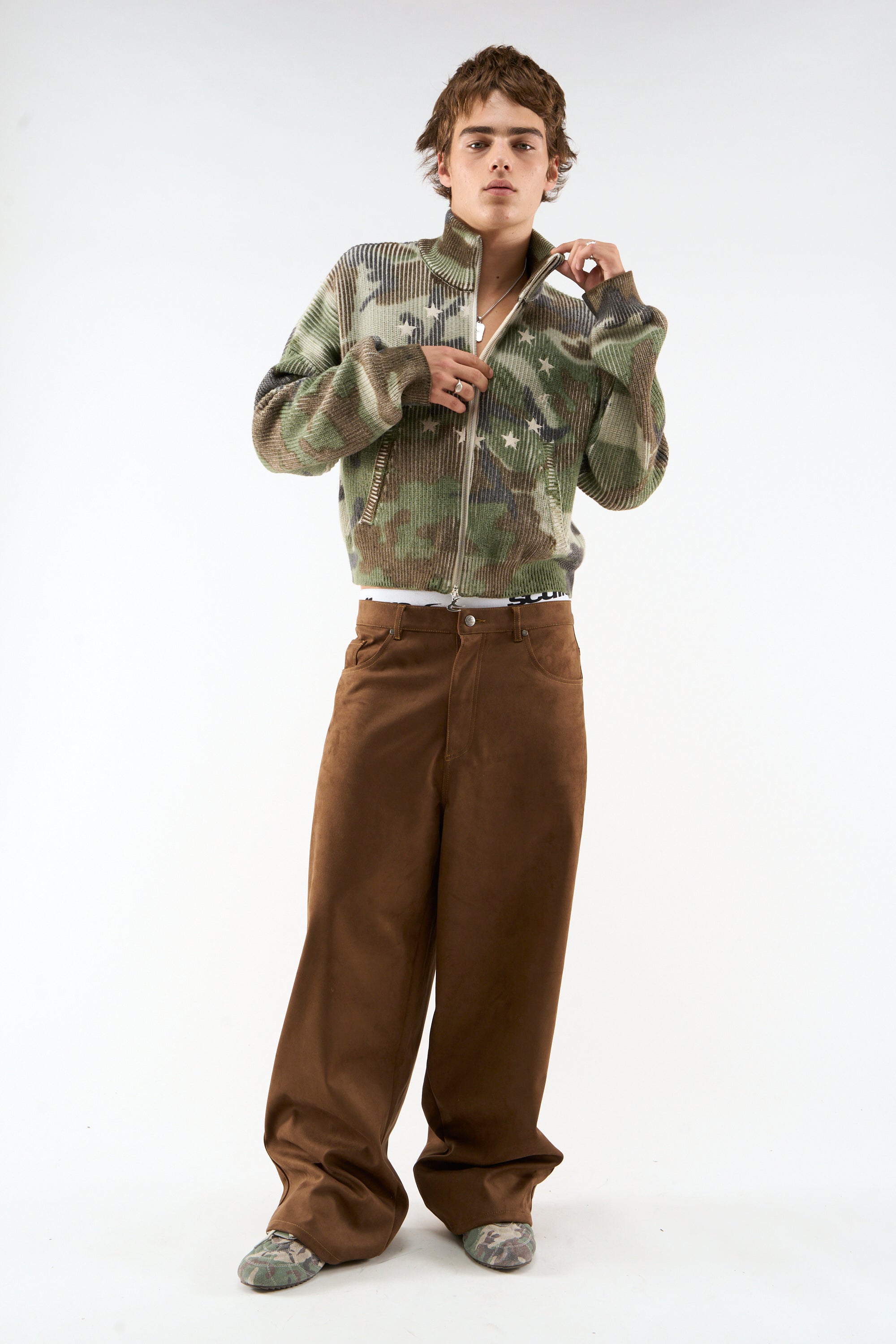 Ea Camo Knit Zipper – Scuffers