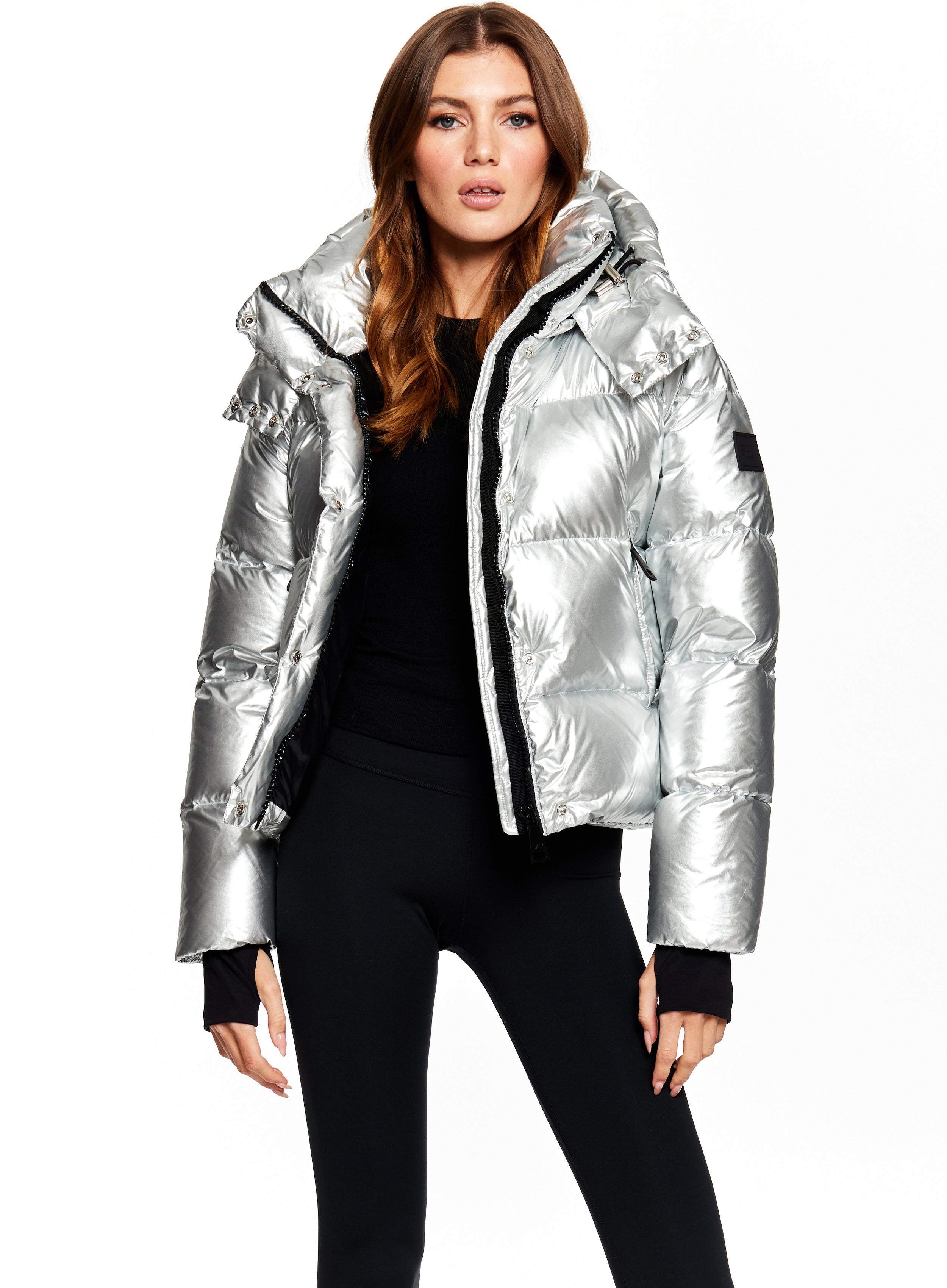 SAM new york womens cropped JORDY down puffer jacket with