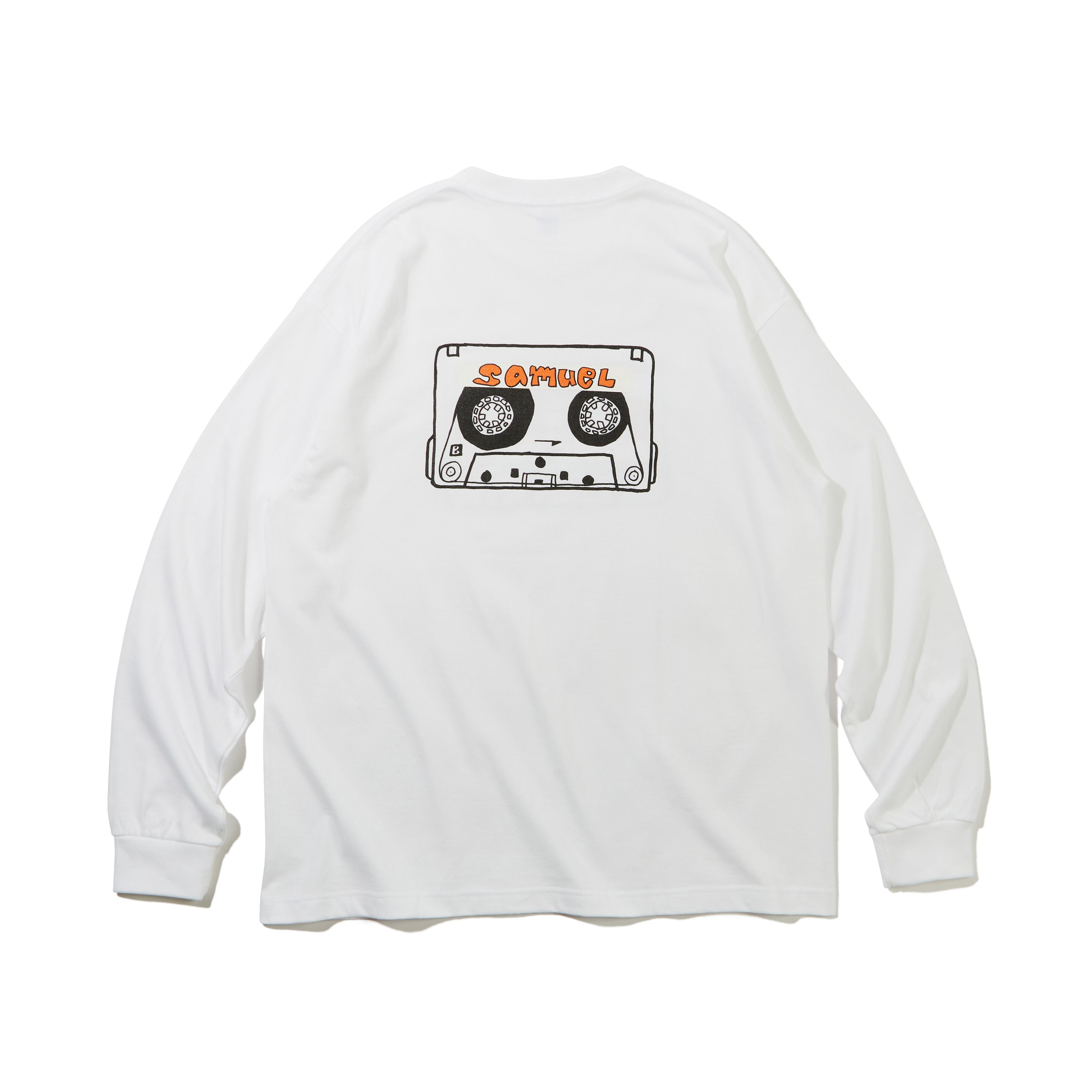 SAMUEL(サミュエル） CASSETTE TAPE LONG SLEEVE TEE / ORANGEの公式